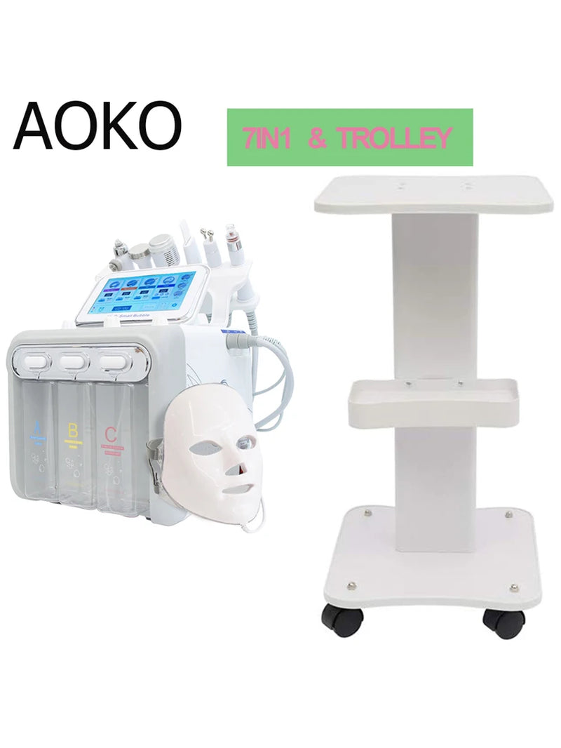 6/7 In1 H2-O2 Hydro Dermabrasion Microdermabrasion Bio-Lifting Spa Facial Ance Pore Cleaner Facial Bubble Machine