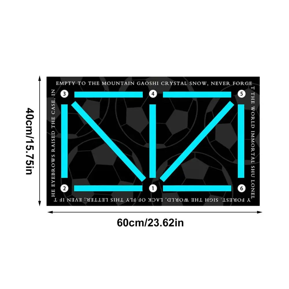 Soccer Training Mat Silent Shock Absorption Soccer Mat Football Skills Training Ball Control Soccer Accessories Non-Slip