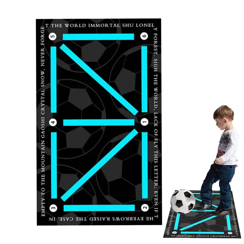 Soccer Training Mat Silent Shock Absorption Soccer Mat Football Skills Training Ball Control Soccer Accessories Non-Slip