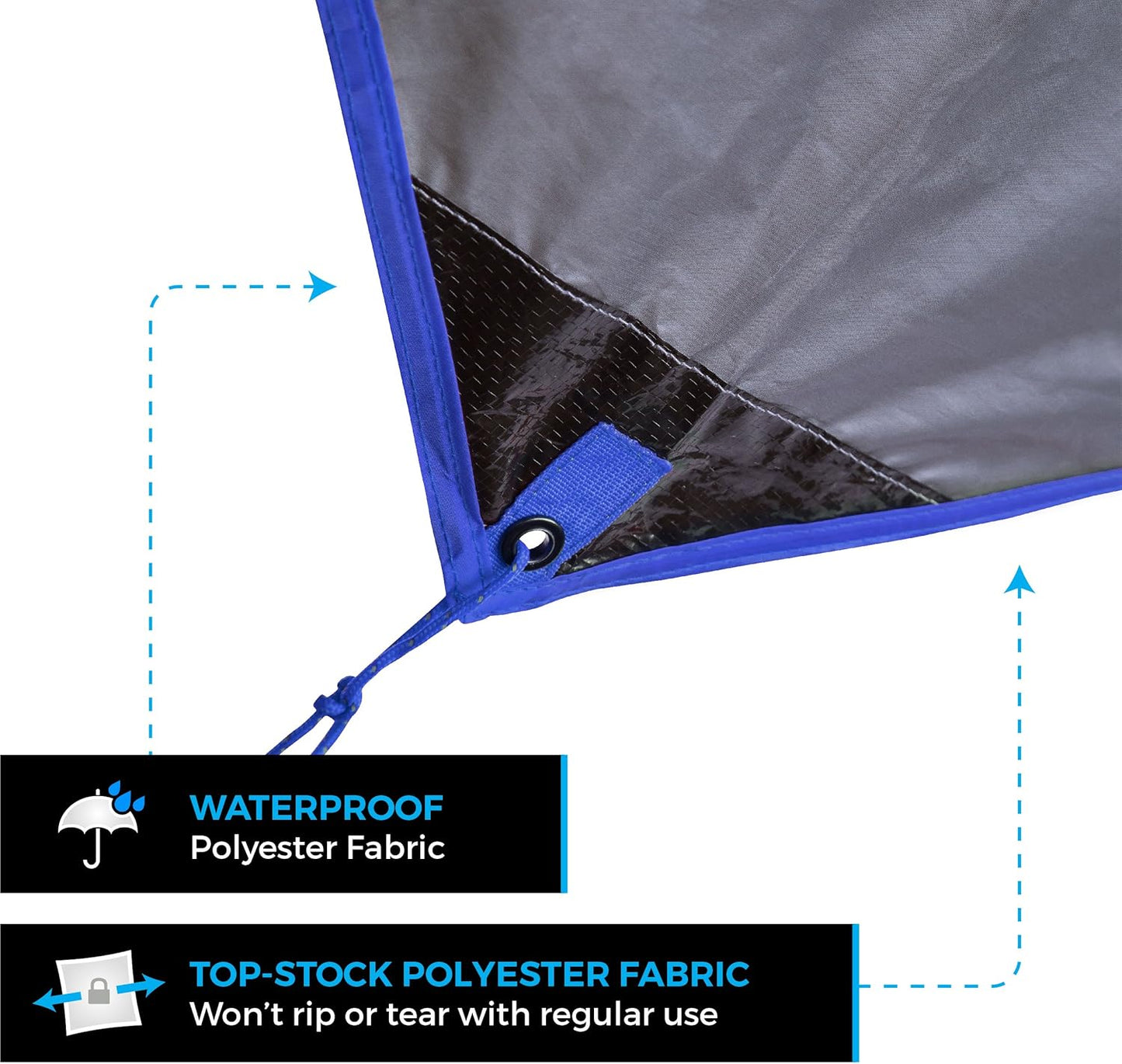 Hammock Rain Fly & Camping Tarp - 11 X 9 Ft Ultralight Waterproof Tarp for Hammock & Tent Camping - Easy to Set Up