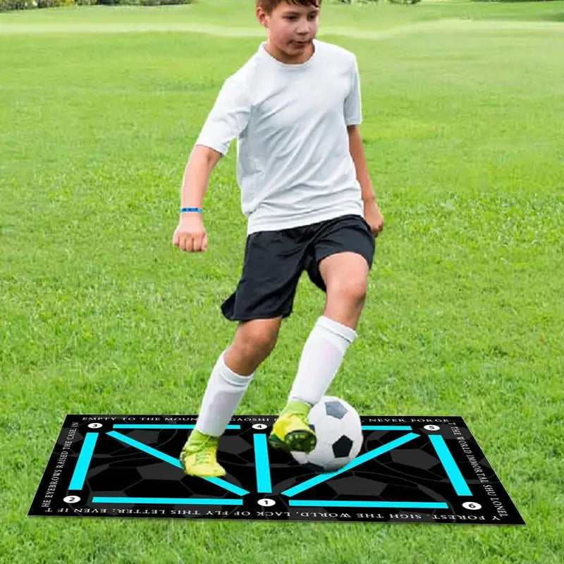 Soccer Training Mat Silent Shock Absorption Soccer Mat Football Skills Training Ball Control Soccer Accessories Non-Slip