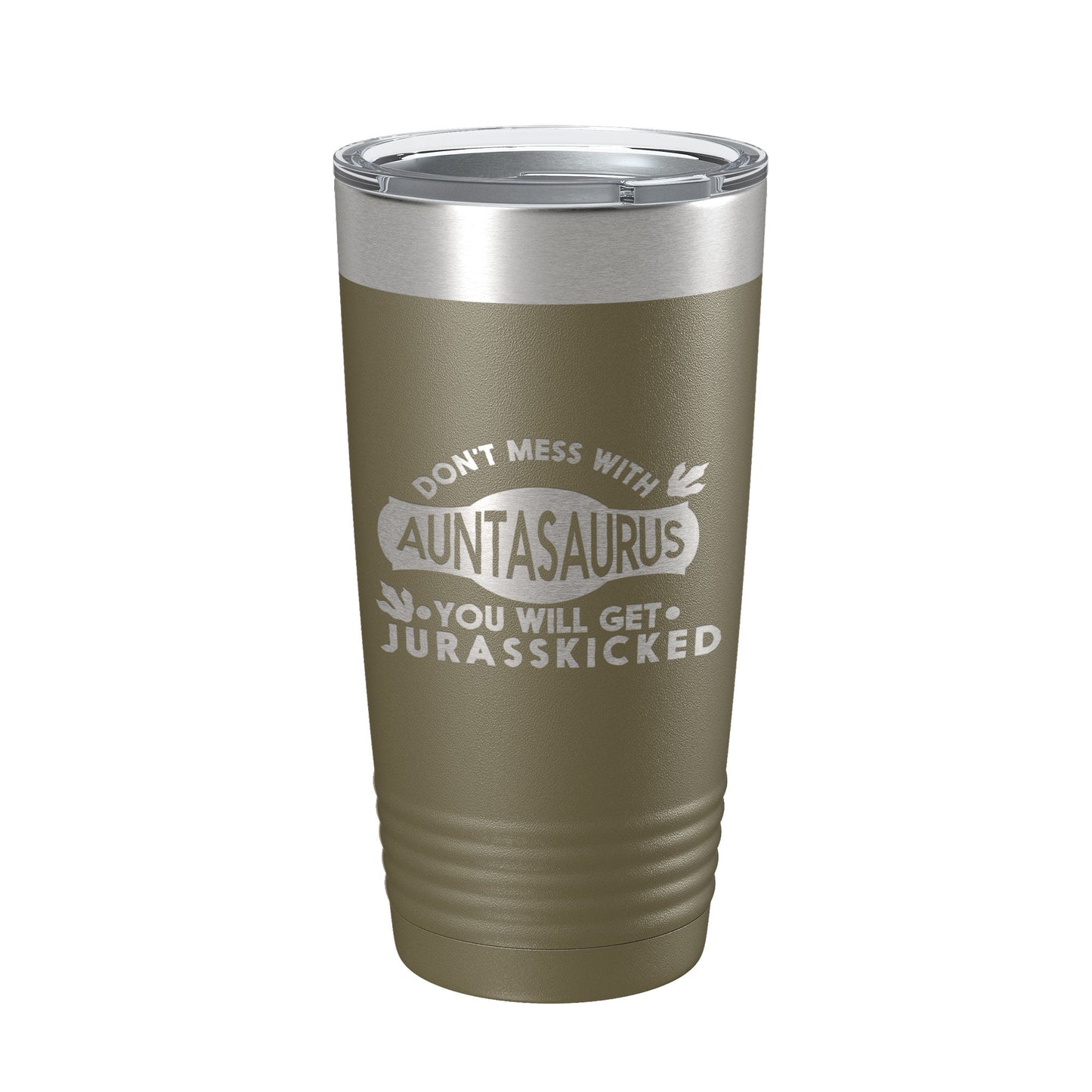 Auntasaurus Tumbler Funny Aunt Gift Travel Mug Jurassic Insulated Laser Engraved Coffee Cup Dinosaur 20 oz-21