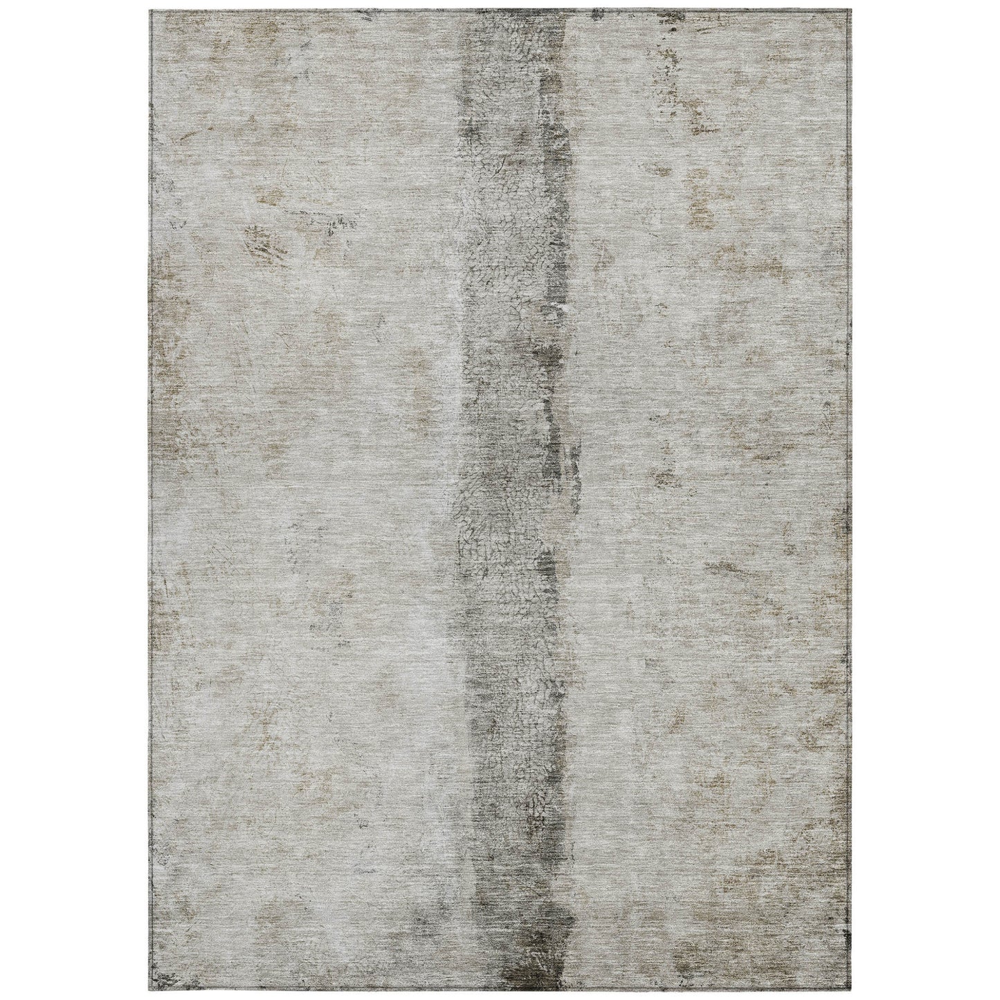 9' X 12' Taupe Beige And Gray Abstract Washable Indoor Outdoor Area Rug-5