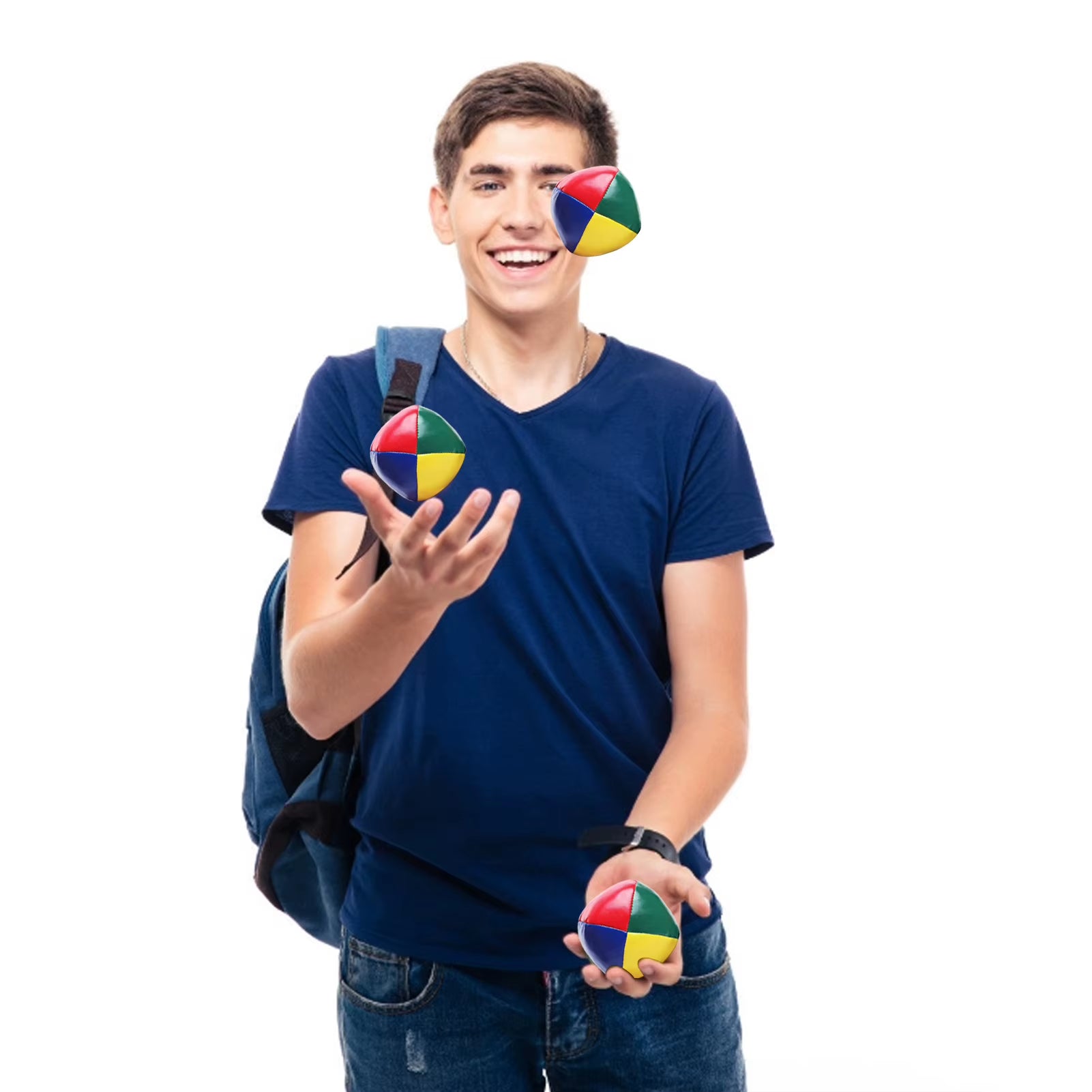 6PCS Smooth Durable Juggle Ball Juggling Balls Set for Beginners Learn to Juggle Beginner Kit Circus Children Kids Outdoor Toy