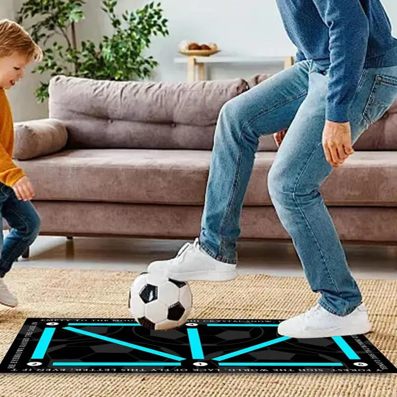 Soccer Training Mat Silent Shock Absorption Soccer Mat Football Skills Training Ball Control Soccer Accessories Non-Slip