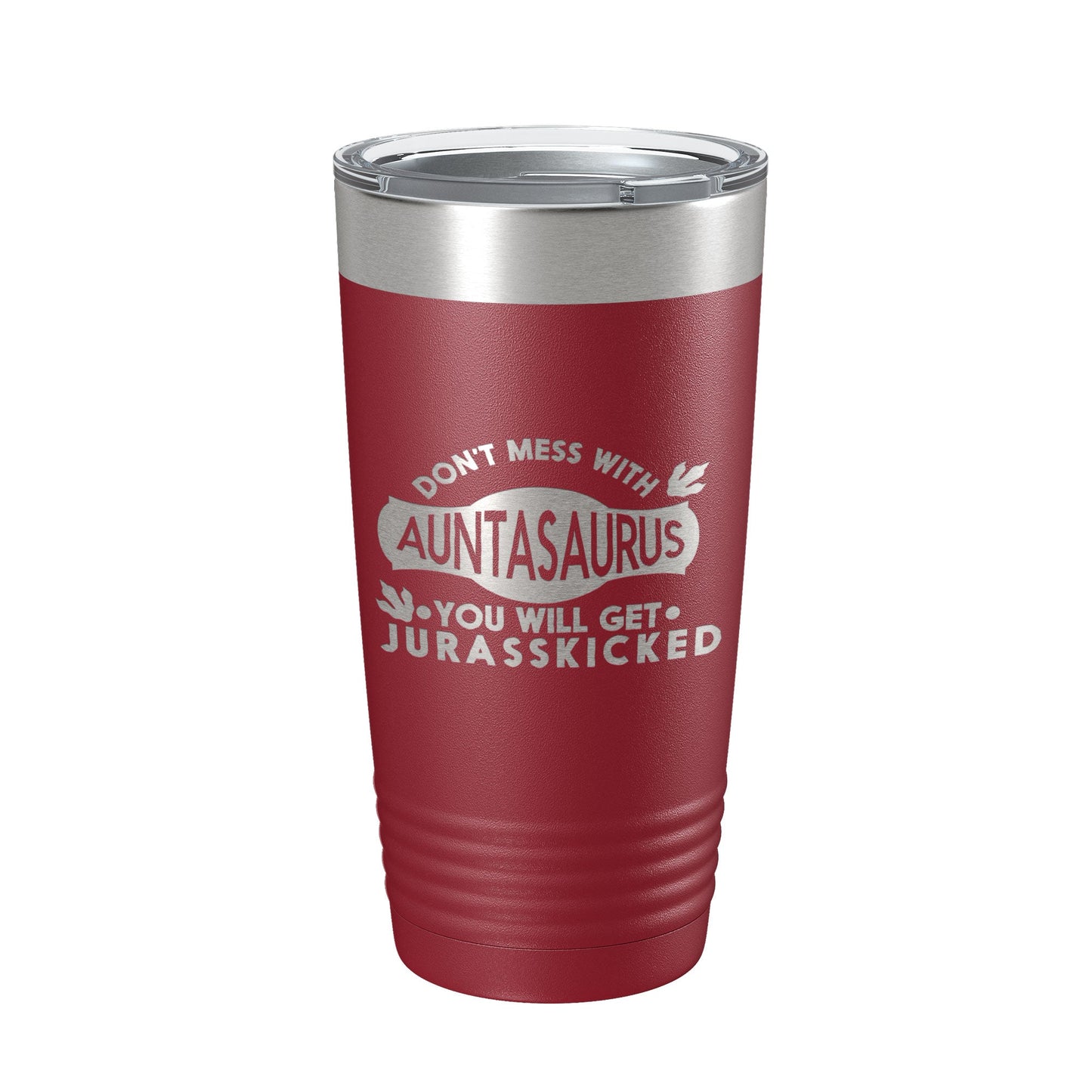 Auntasaurus Tumbler Funny Aunt Gift Travel Mug Jurassic Insulated Laser Engraved Coffee Cup Dinosaur 20 oz-18