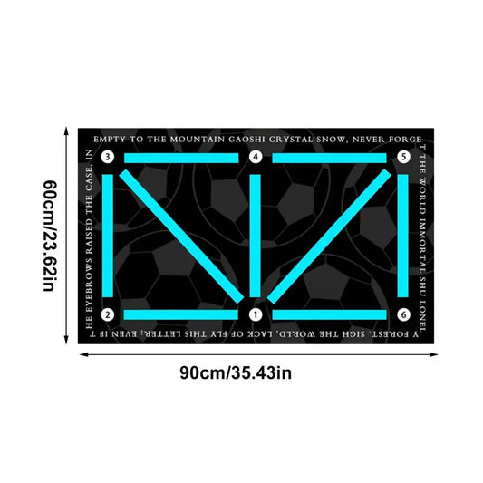 Soccer Training Mat Silent Shock Absorption Soccer Mat Football Skills Training Ball Control Soccer Accessories Non-Slip