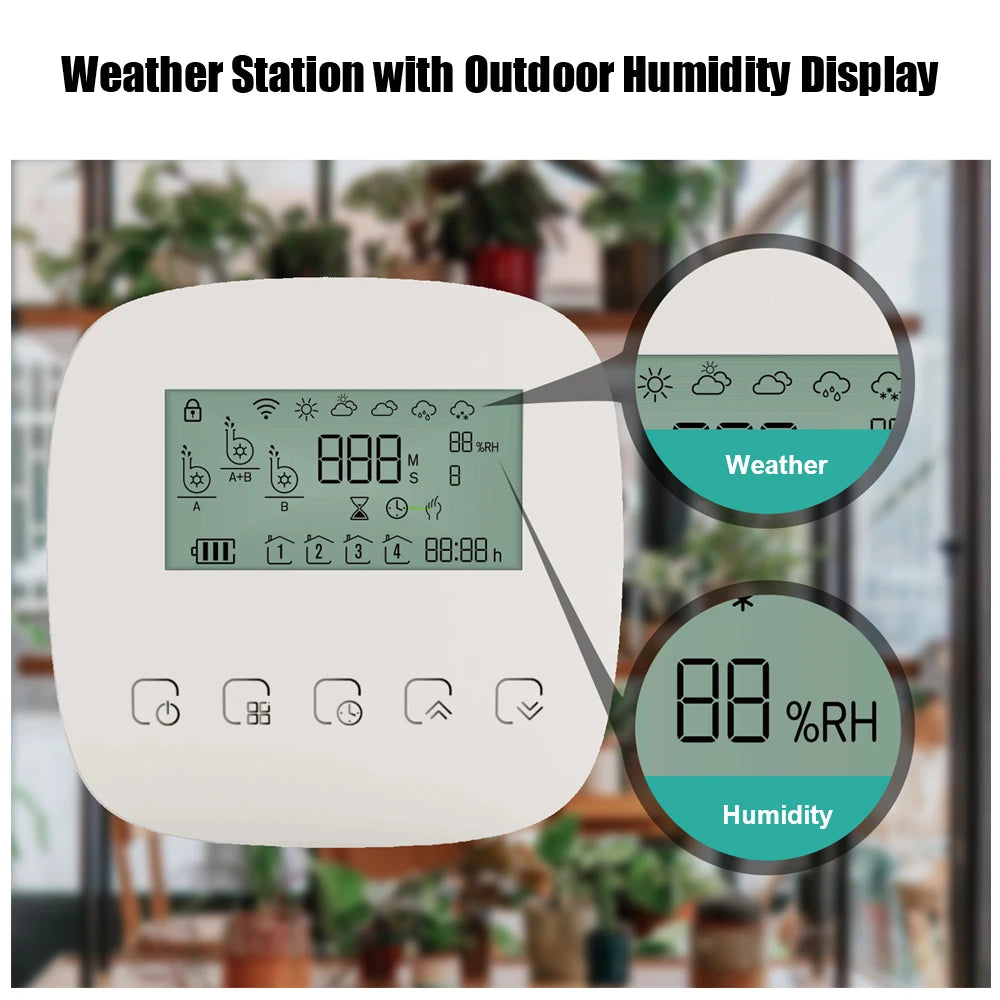 Digital Watering Irrigation Timer Wifi Tuya Micro-Drip Irrigation Controller with Solar Panel Intelligent Automatic Water Timer