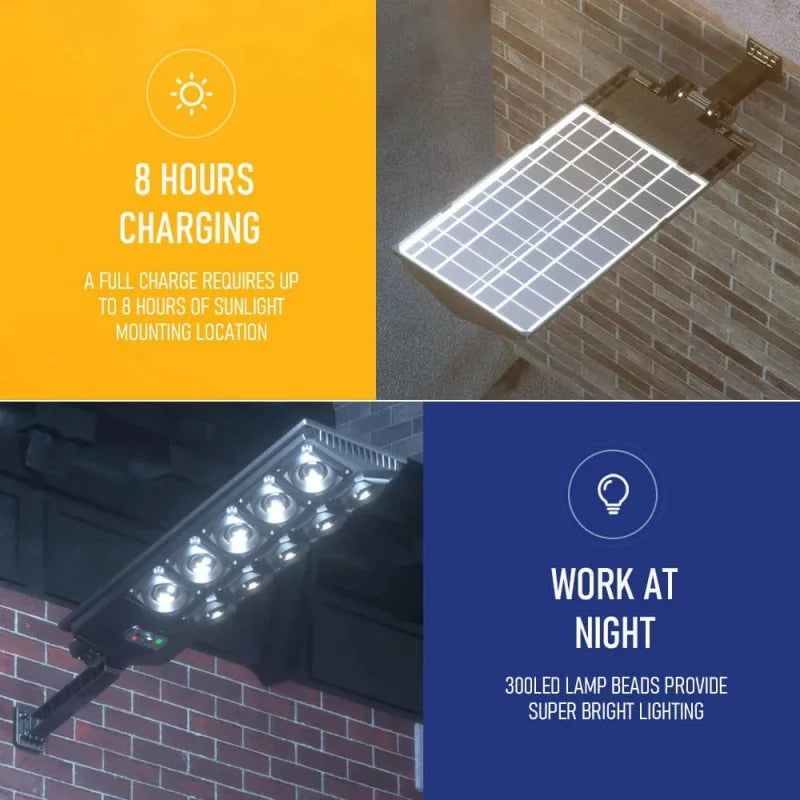 WA6 New Outdoor Solar Integrated Street Light with Human Body Sensing Courtyard with Remote Control Waterproof Garden Light
