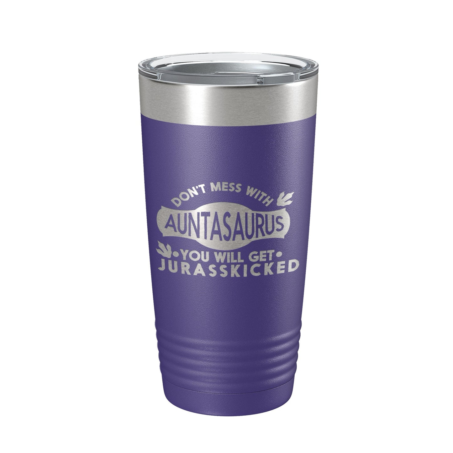 Auntasaurus Tumbler Funny Aunt Gift Travel Mug Jurassic Insulated Laser Engraved Coffee Cup Dinosaur 20 oz-15