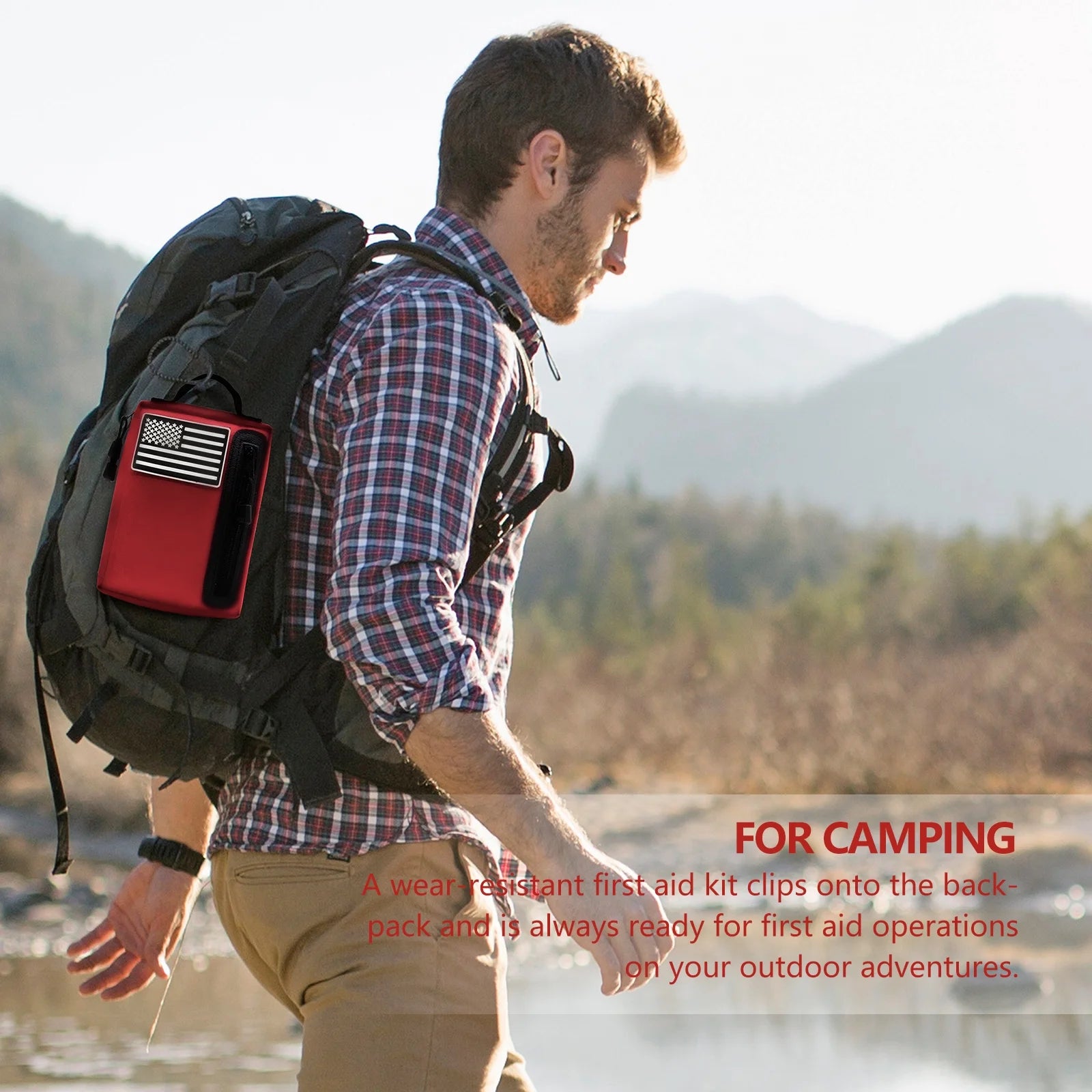 KITGO First Aid Kits, Trauma First Aid Kit, Premium Emergency Kits, Compartments for Home, Office, Car, Outdoor, Hiking, Travel, Camping,103 Piece Set