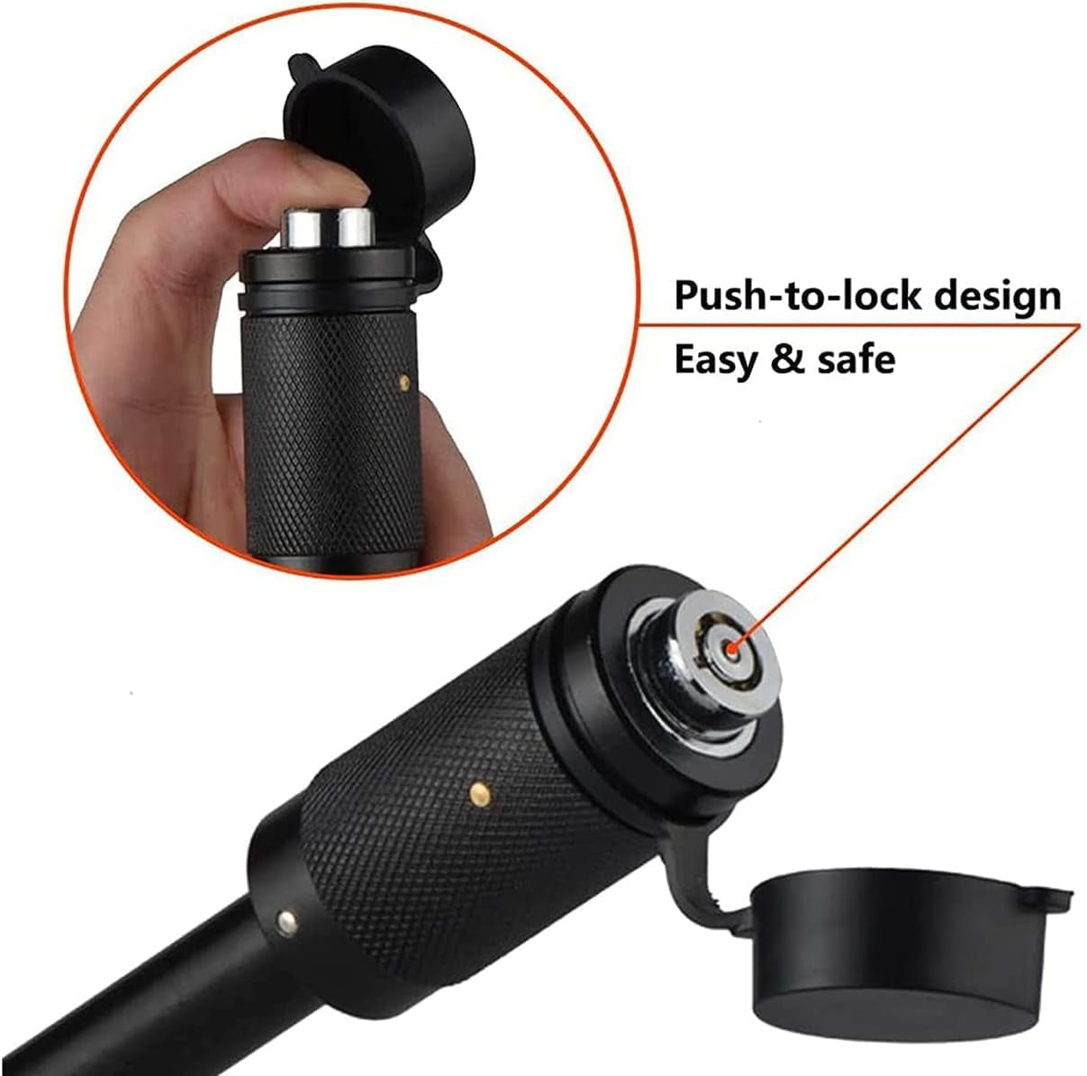 American Flag Trailer Hitch Cover for 2 Inch Receivers（With 5/8-Inch Pin Diameter Trailer Hitch Lock ） (Black)