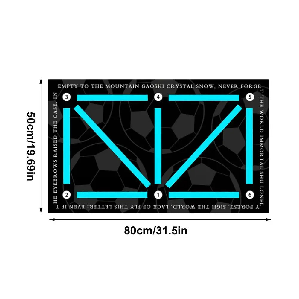 Soccer Training Mat Silent Shock Absorption Soccer Mat Football Skills Training Ball Control Soccer Accessories Non-Slip