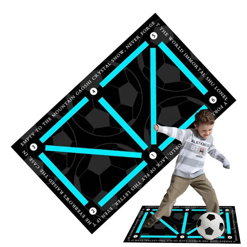 Soccer Training Mat Silent Shock Absorption Soccer Mat Football Skills Training Ball Control Soccer Accessories Non-Slip