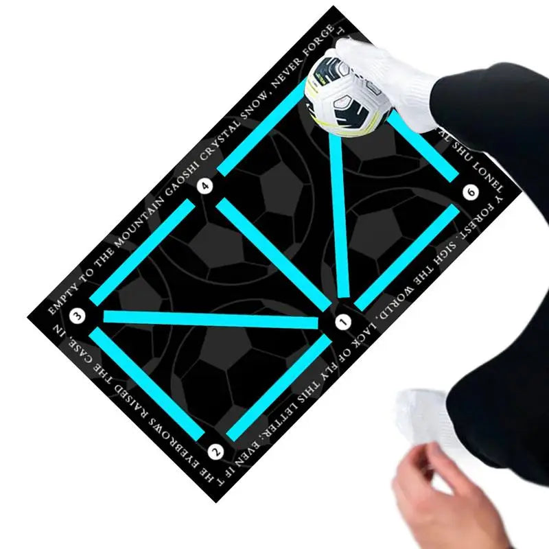 Soccer Training Mat Silent Shock Absorption Soccer Mat Football Skills Training Ball Control Soccer Accessories Non-Slip
